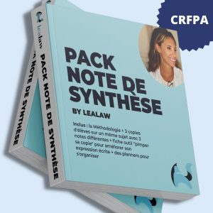 Pack Méthodologie note de Synthèse